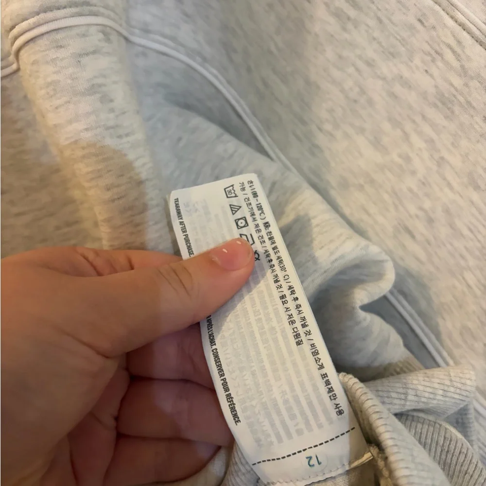 YPB (Your Personal Best) Light Gray Quarter‑Zip neoKNIT MAX Size L Cotton Blend - Picture 8 of 8